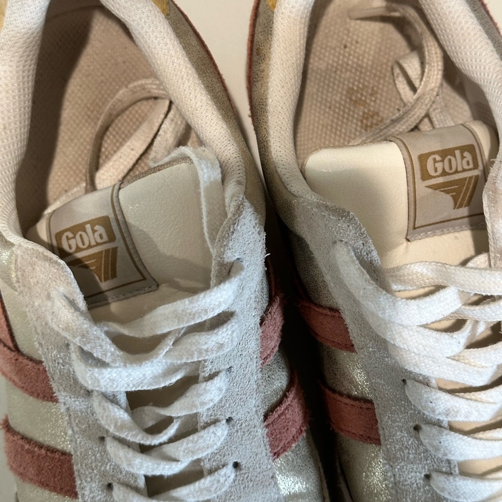 Gola White and Pink Sneakers